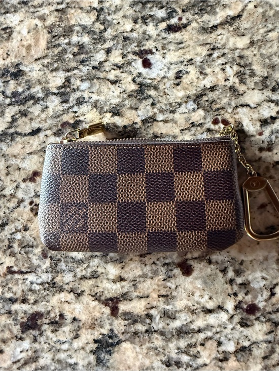 Louis Vuitton Handbags - Luxury Brown Checkered Key Pouch